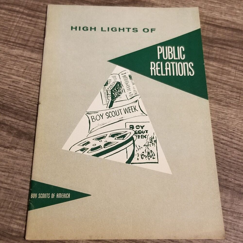 Vintage boy scouts hi lights of public relations paperback book 1953